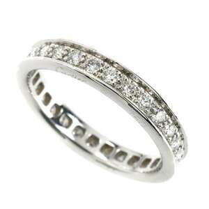 CARTIER Authentic 18k Silver Diamond Eternity Ring